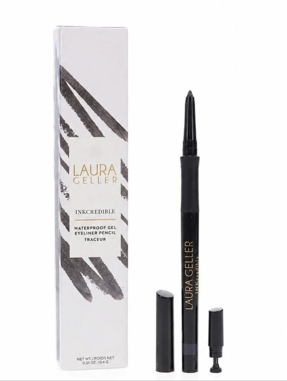 Laura Geller Long Wear Smudgeproof Gel Eyeliner Graphite Metallic Pewter Shimmer